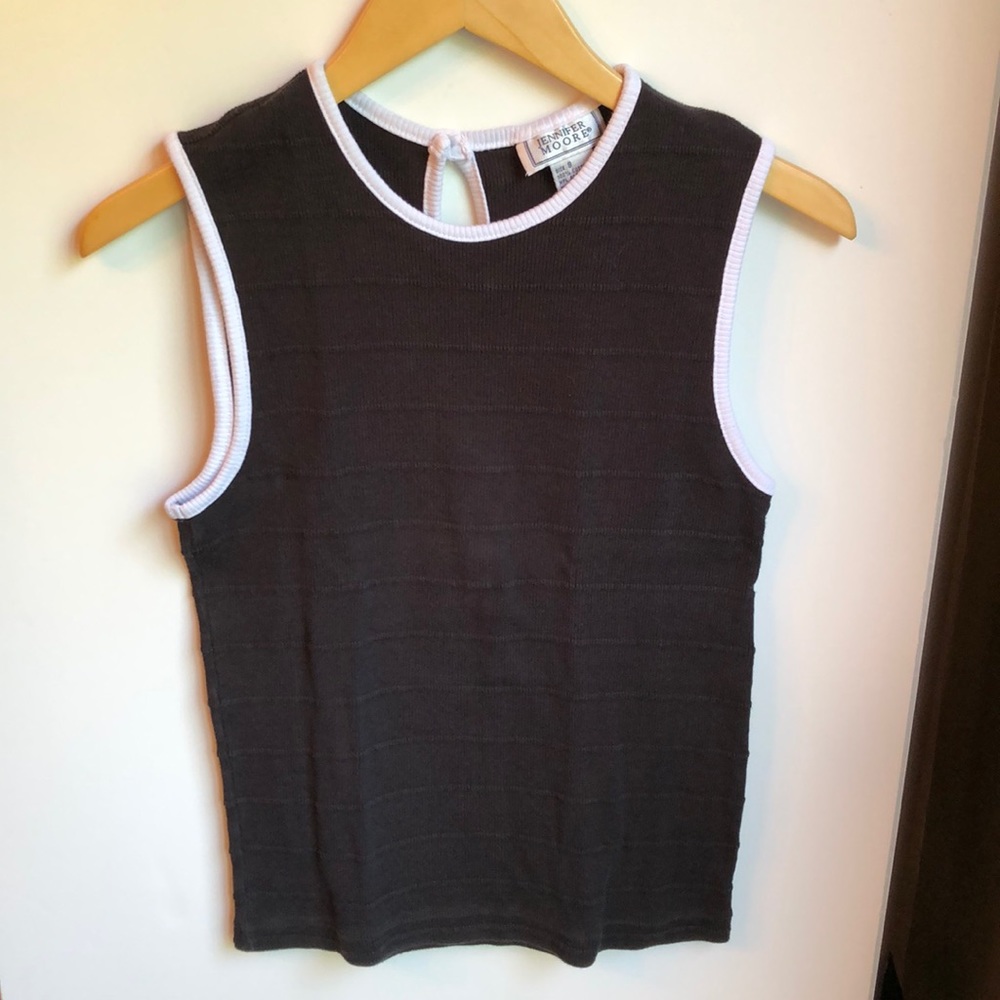 Jennnifer Moore Knit Cotton Tank Top Size Small
